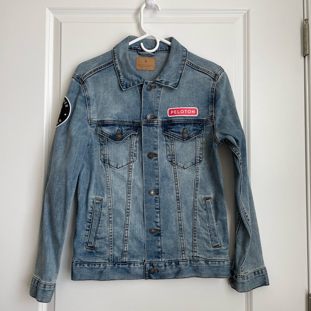Peloton Denim Jacket with Peloton patches